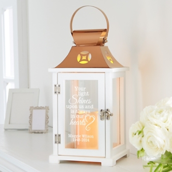 Radiant Memories Personalized Memorial Lantern