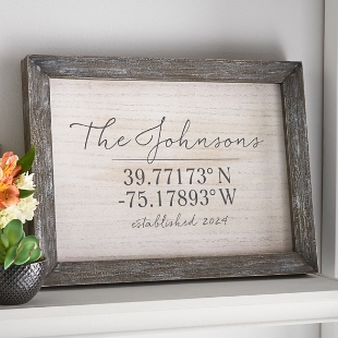 Our Home Coordinates Farmwood Framed Art