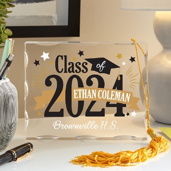 Star Graduate Personalized Acrylic Display Block