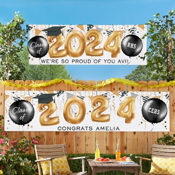 Up and Away Graduation Banner