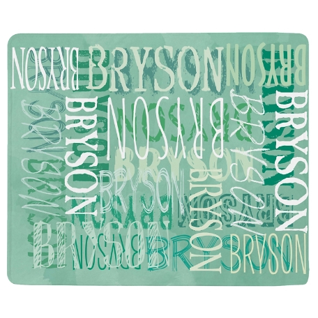 Signature Style Plush Blanket - Green - L
