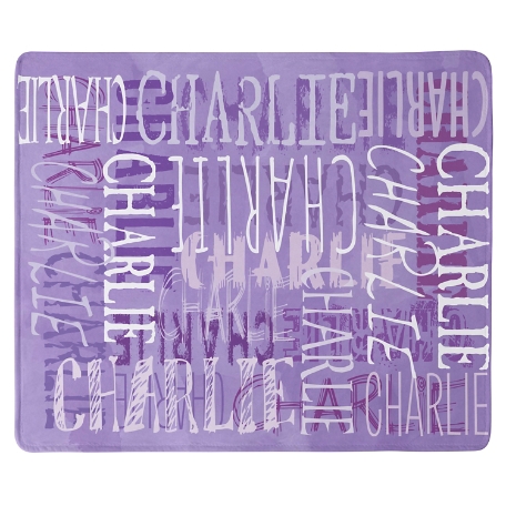 Signature Style Plush Blanket - Purple - L