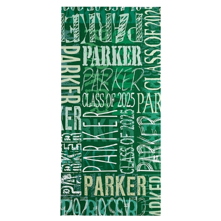 Signature Style Graduation Beach Towel-Standard - Green