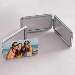 Two Sided Photo Purse Mirror