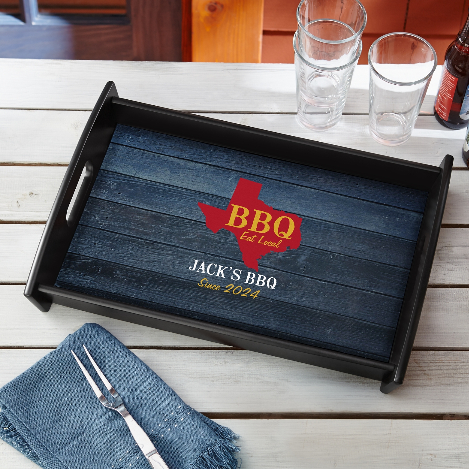 BBQ Local Wood Tray 