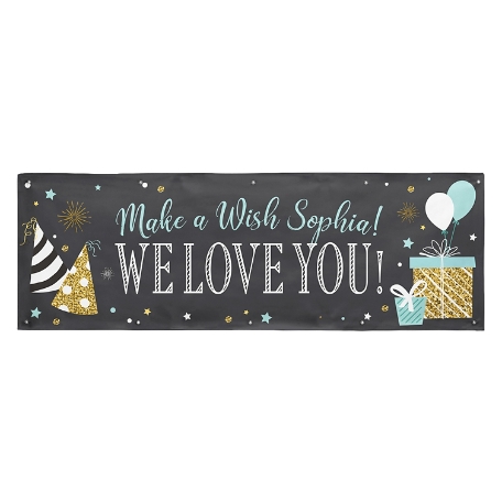 Chalkboard Celebration Banner - 10ft