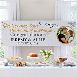 Engagement Celebration Photo Banner