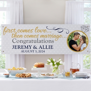 Engagement Celebration Photo Banner