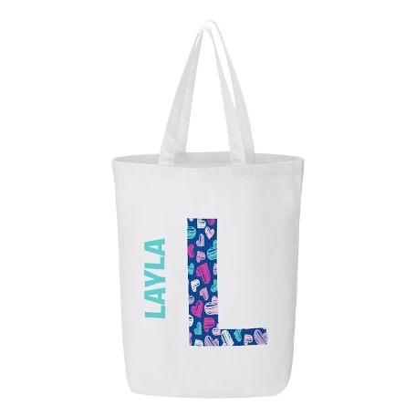 Pretty Pattern Tote Bag - Bright Hearts