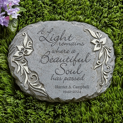 Eternal Light Personalized Memorial Garden Stone