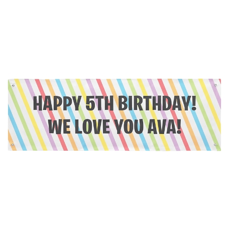 Create Your Own Banner - Rainbow - 6 ft