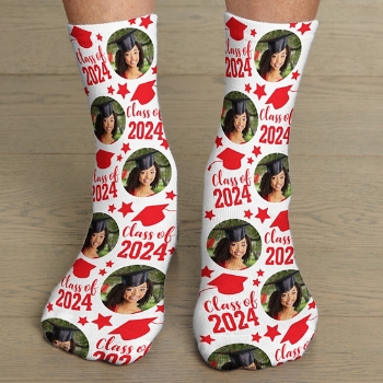 Graduation Celebration Photo Socks