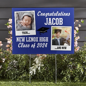 How Time Flies Graduation Yard Sign