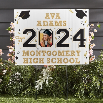 Year Of The Graduate Photo Yard Sign