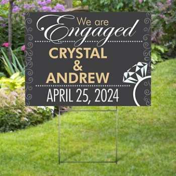 Engagement Yard Sign