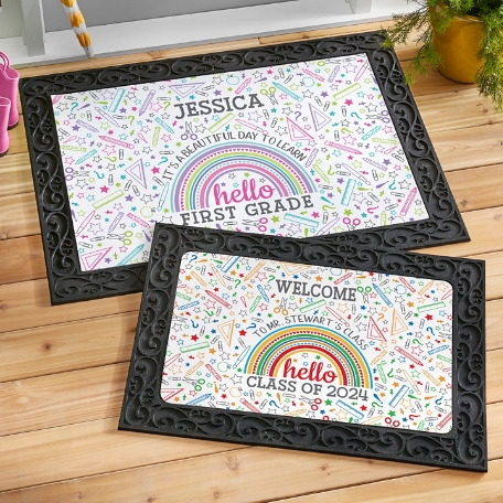 Hello School Year Doormat