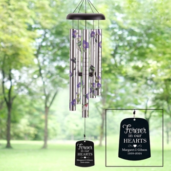 Loved Forever Memorial Personalized Wind Chime