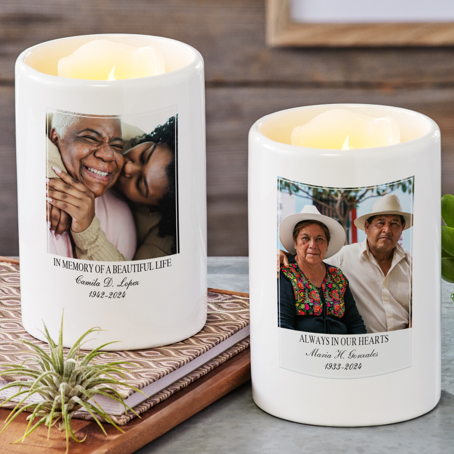 In Memory Of A Beautiful Life Photo LED Votive