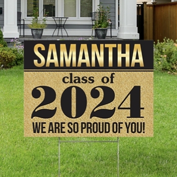 Shine Bright Graduation Yard Sign