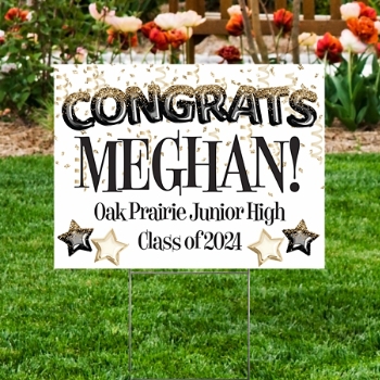 Fly High Graduation Yard Sign