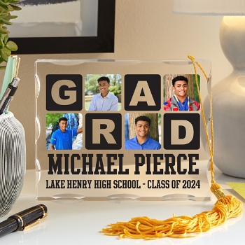 Blocks Of Color Graduation Photo Acrylic Block