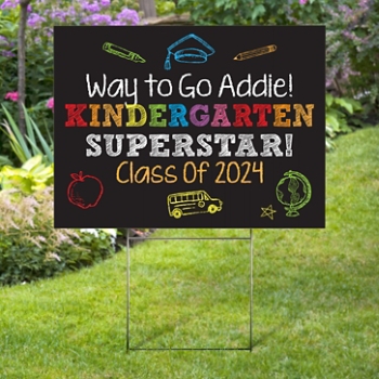 Colorful Celebrations Graduation Yard Sign