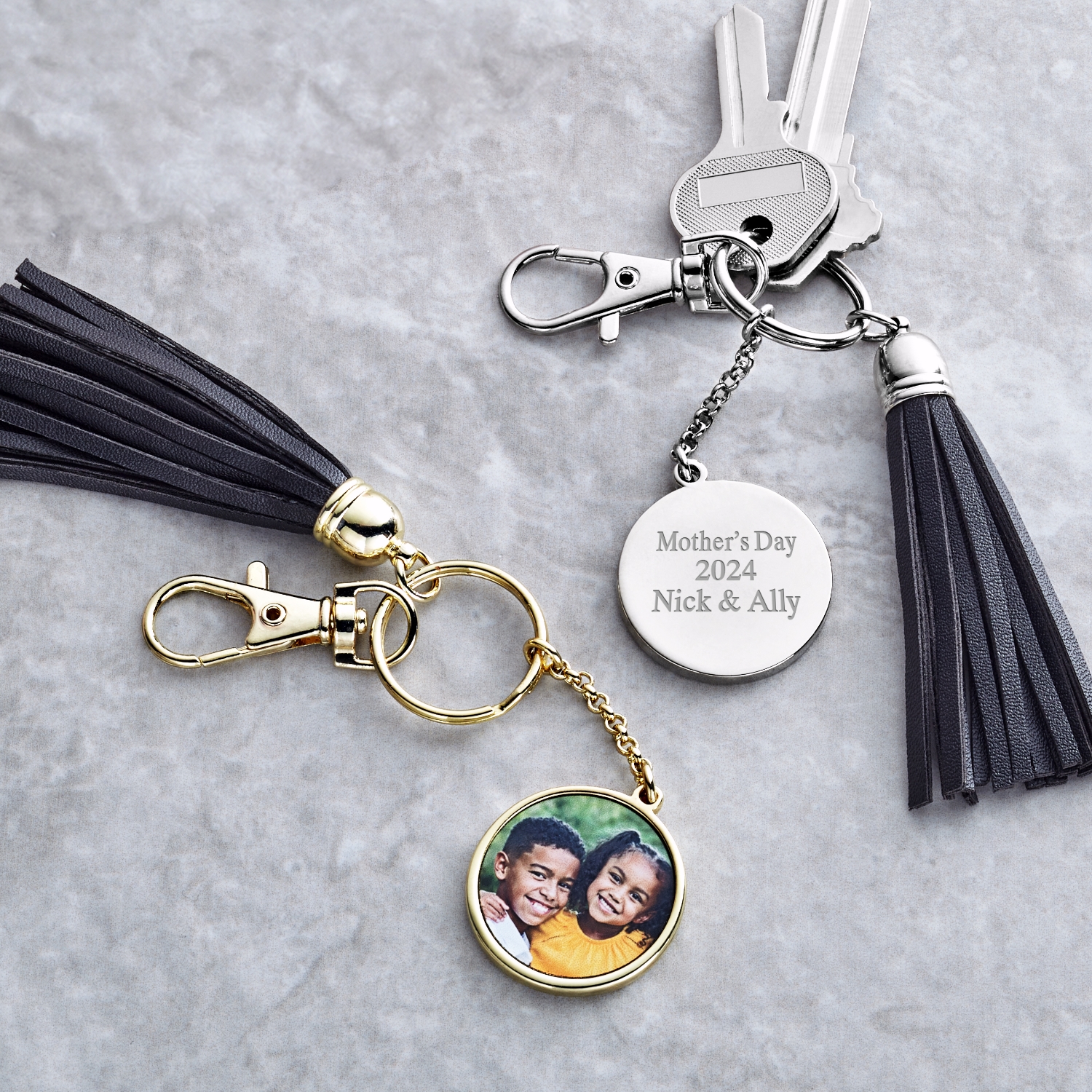 Picture-Perfect Photo Tassel Keychain