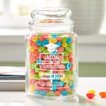 Path To Success Glass Treat Jar