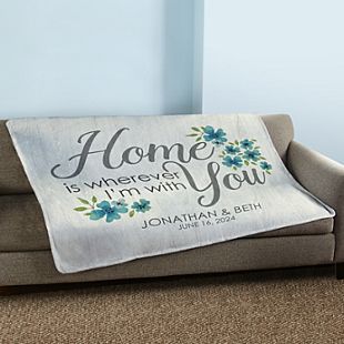 Home is With You Plush Blanket