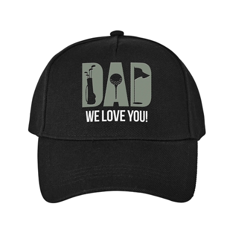 Favorite Pastimes Typography Cap - Black