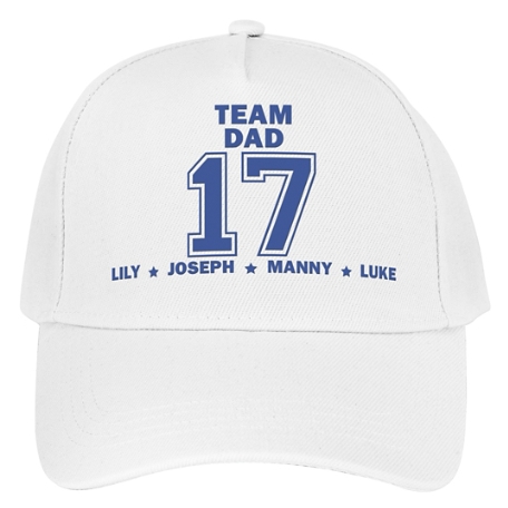 His Team Cap - White