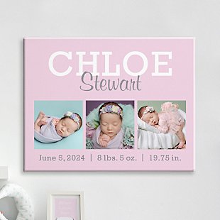 Our Sweet Baby Photo Canvas