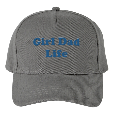 You Name It! Cap - Any Message - Gray - Font 2