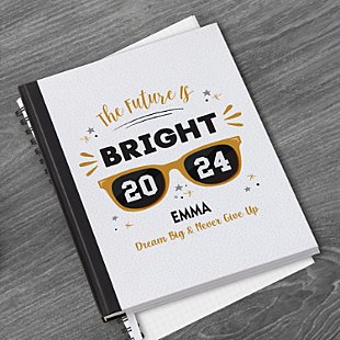 The Future is Bright Graduation Notebook