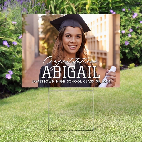 Elite Graduate Photo Yard Sign