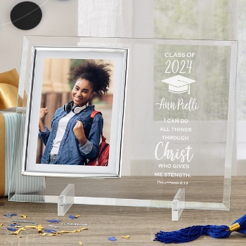 Give Me Strength Graduation Glass Frame