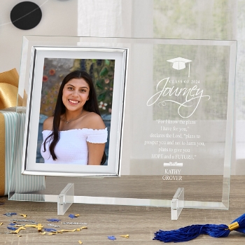 Graduation Journey Prayer Glass Frame