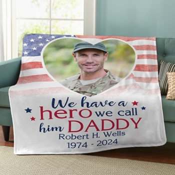 Love and Honor Memorial Photo Blanket