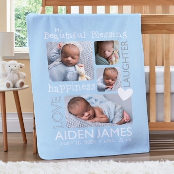 Beautiful Blessings Photo Baby Blanket