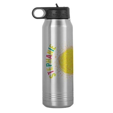 Happy Vibes Stainless Steel Water Bottle 30oz