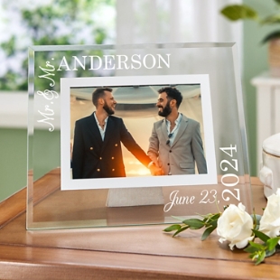 A Day to Remember Wedding Glass Frame