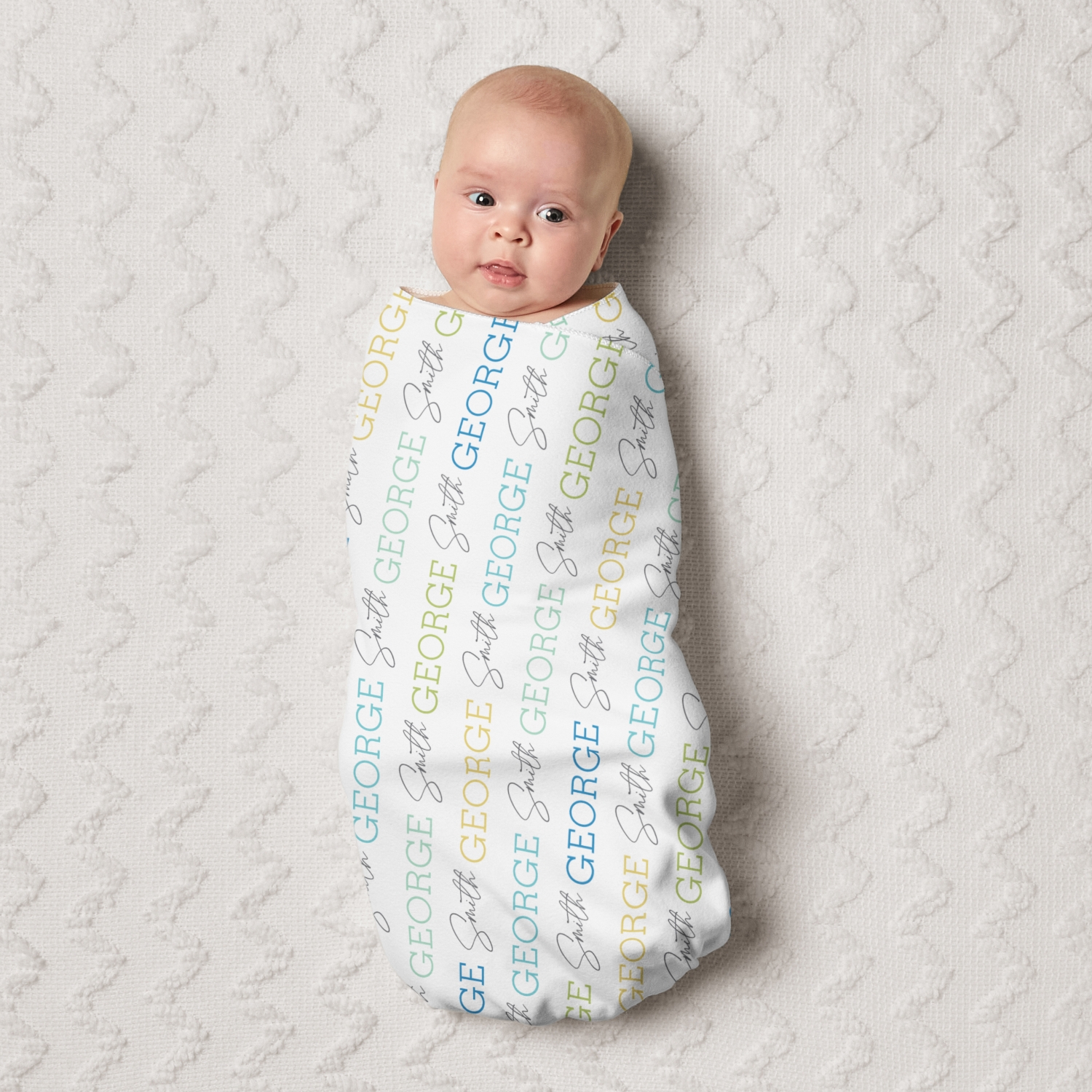 Signature Name Baby Swaddle Blanket