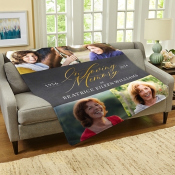 In Loving Memory Photo Plush Blanket