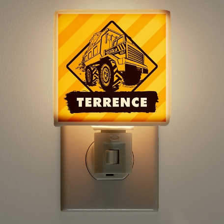 Tonka Mighty Dump Truck Yellow Stripes Nightlight