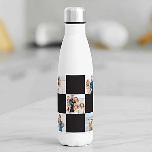 Picture-Perfect Photo Grid 17 oz. Stainless Steel Water Bottle