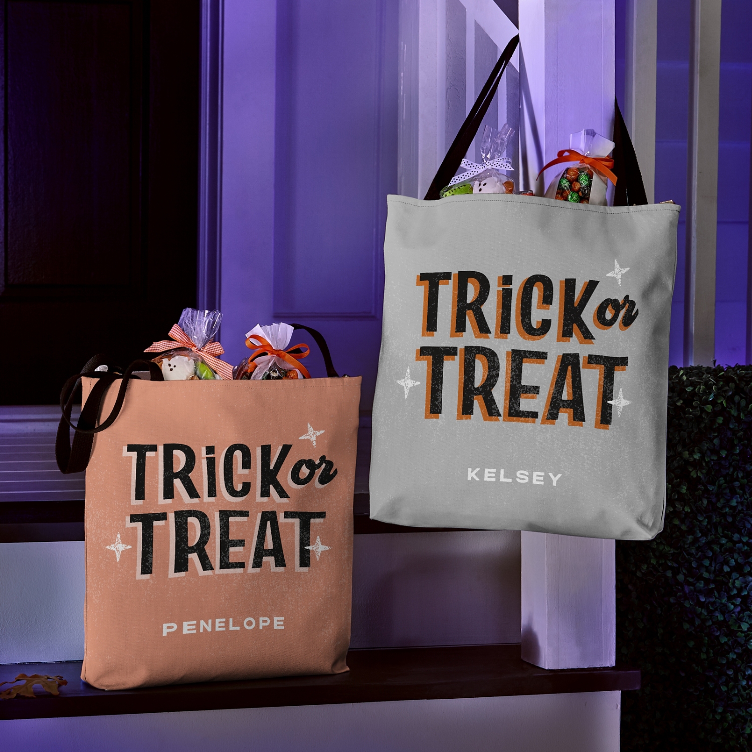 Big Print Trick or Treat Tote Bag