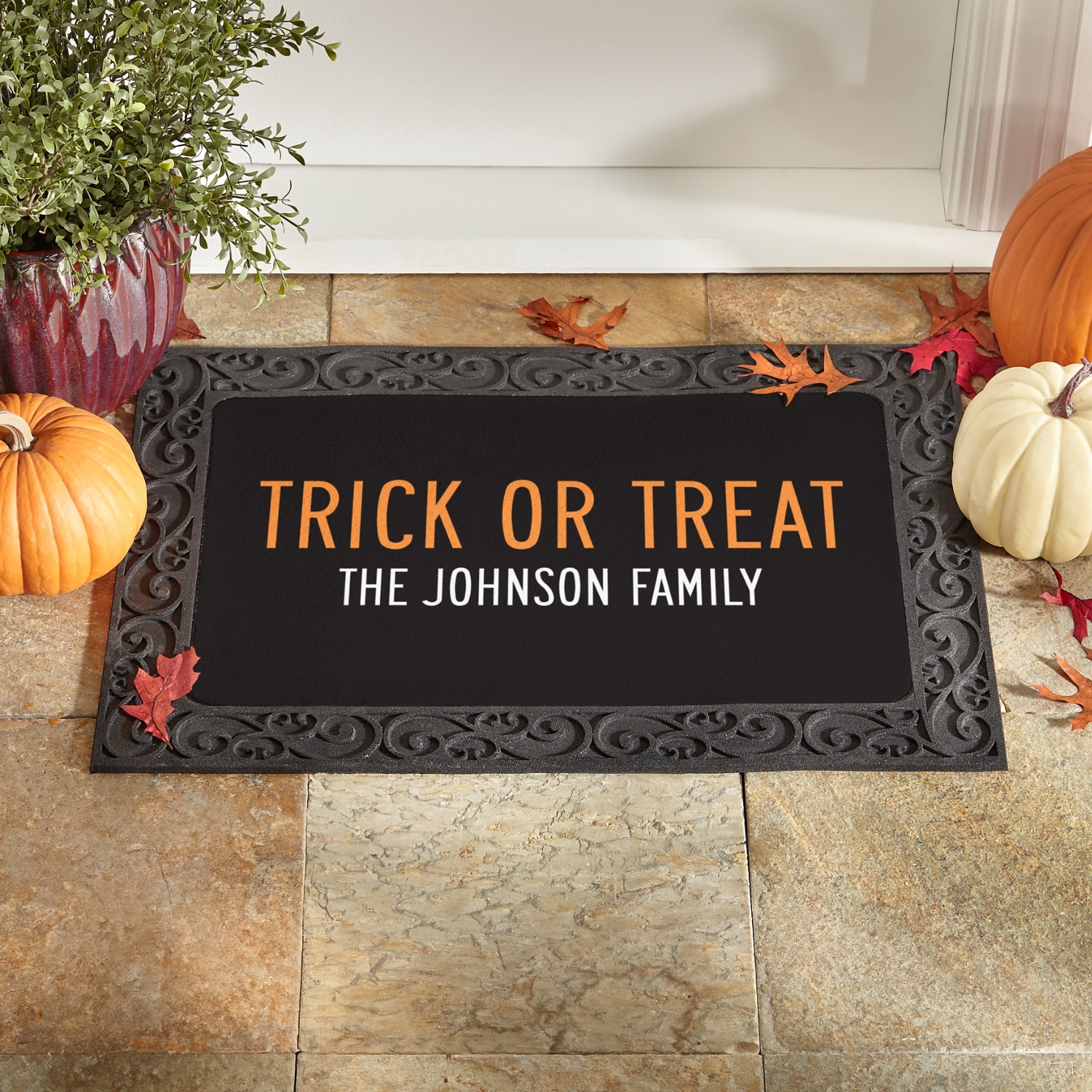 Classic Trick or Treat Doormat