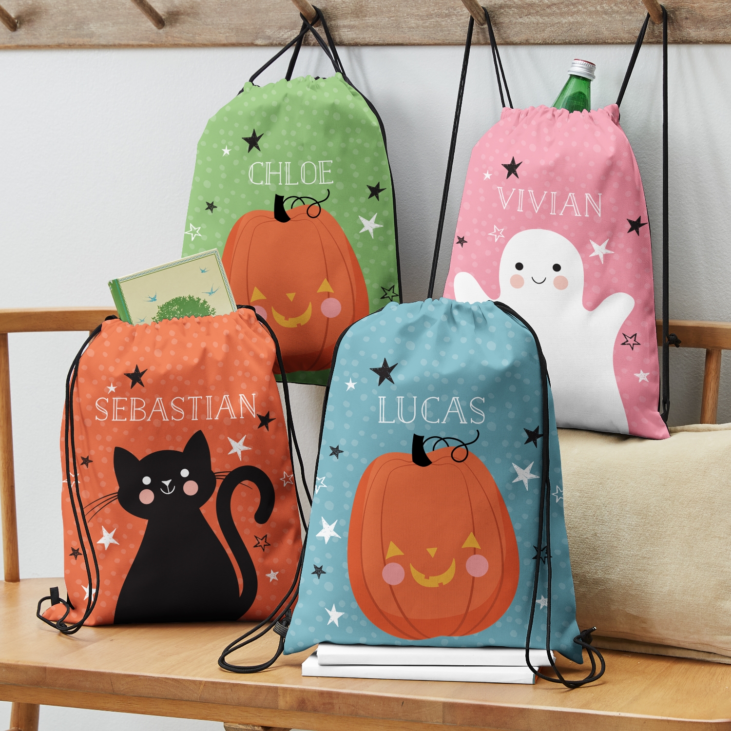 Cute Candy Character Drawstring Bag