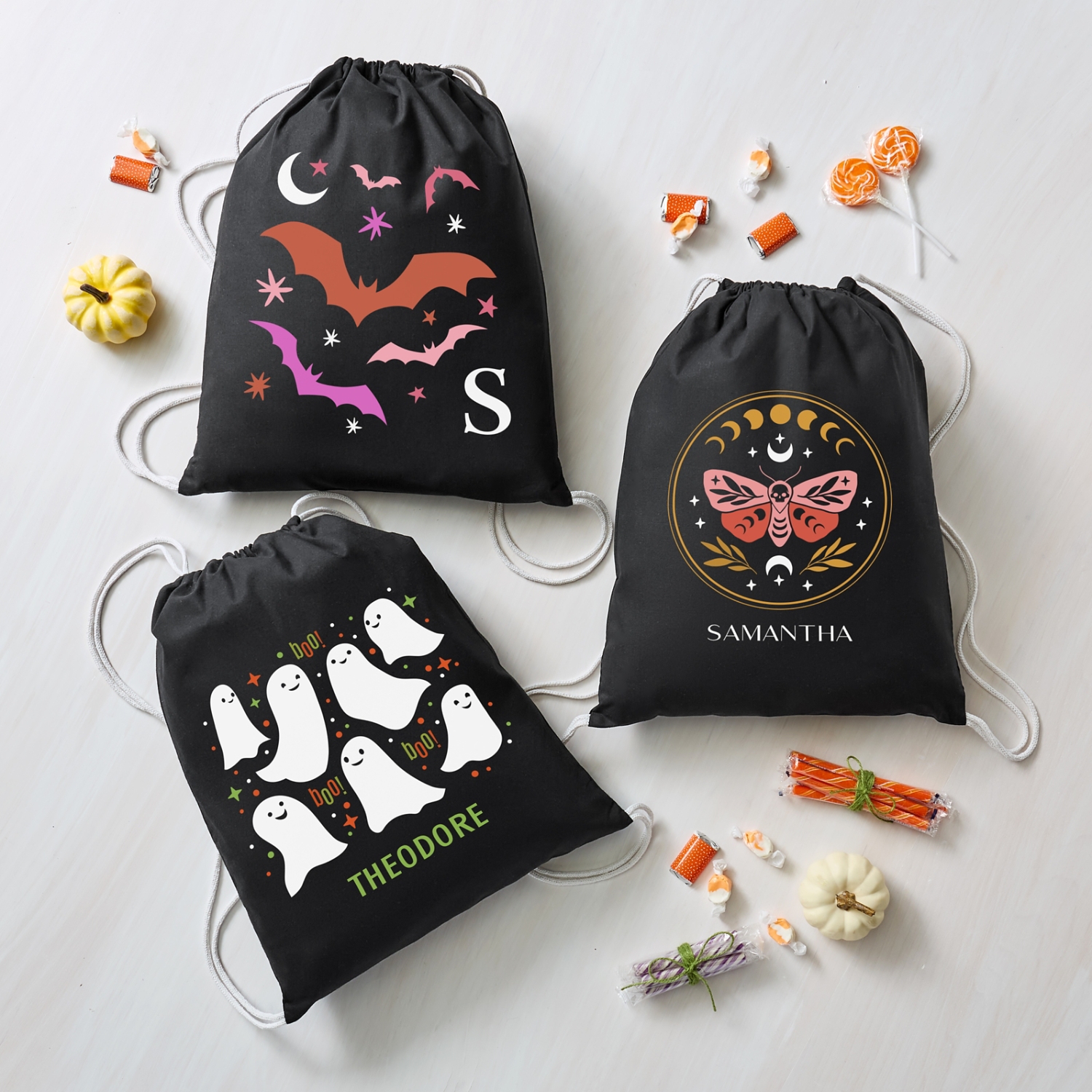 Halloween Drawstring Bag Collection