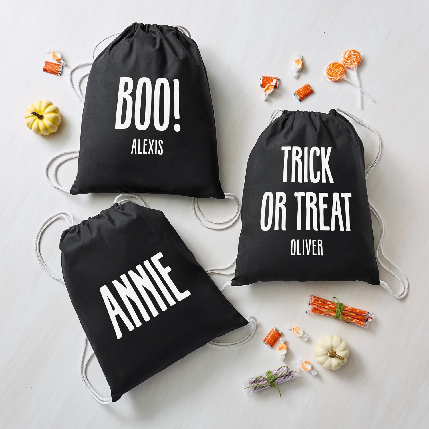 Halloween Fun Glow in the Dark Drawstring Bag